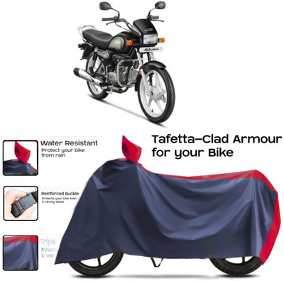 HWSXQAE Two Wheeler Cover for Hero(MotoCorp Splendor Plus, Red, Blue)