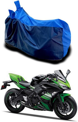 Mdstar Waterproof Two Wheeler Cover for Kawasaki(Ninja 650 bs6, Blue)