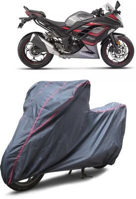 GGK RANTAL Waterproof Two Wheeler Cover for Kawasaki(Ninja 300, Grey)