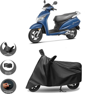 WMIZEXA Waterproof Two Wheeler Cover for Honda(Black)
