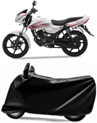 V VINTON Two Wheeler Cover for TVS(Pheonix, Black)