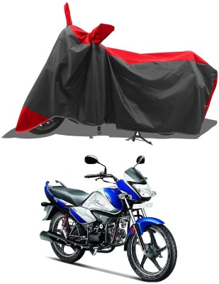 KEDIT Two Wheeler Cover for Hero(Splendor iSmart 110, Red, Black)