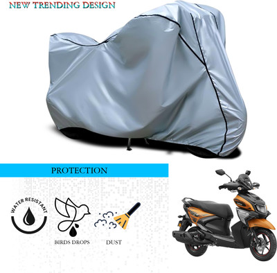 ANTHUB Waterproof Two Wheeler Cover for Yamaha(Ray-ZR 125FI, Silver)