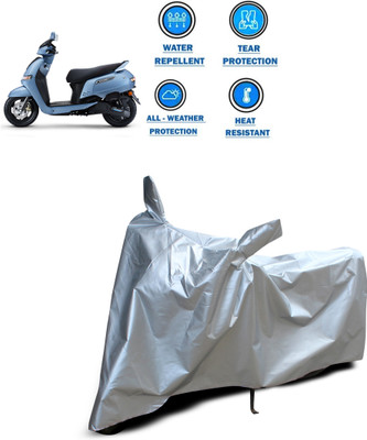 PAGORA Waterproof Two Wheeler Cover for TVS(iQube, Silver)