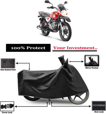 KEDIT Two Wheeler Cover for Bajaj(Boxer BM 150, Black)
