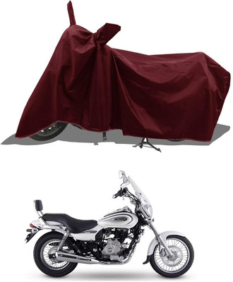 KEDIT Two Wheeler Cover for Bajaj(Avenger 220 Cruise, Maroon)