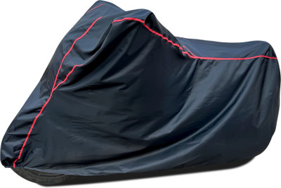 OliverX Waterproof Two Wheeler Cover for Bajaj(Pulsar RS200 BS6, Black, Red)