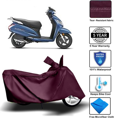 MISSION COLLECTION Waterproof Two Wheeler Cover for Honda(Activa, Maroon)