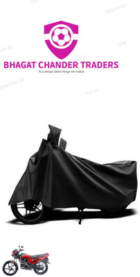 bhagat chander traders Waterproof Two Wheeler Cover for Hero(Passion Plus, Black)