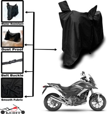 AASHTIK MART Two Wheeler Cover for Honda(CB 400, Black)