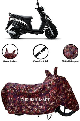 gurukul mart Waterproof Two Wheeler Cover for Mahindra(Mojo UT 300, Black)