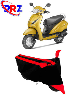 RRZ Waterproof Two Wheeler Cover for Honda(Activa 5G, Black, Red)