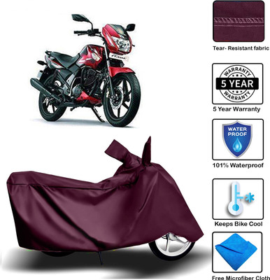 MISSION COLLECTION Waterproof Two Wheeler Cover for TVS(Flame, Maroon)