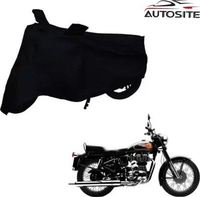 SMDP Two Wheeler Cover for Royal Enfield(Bullet 350, Black)