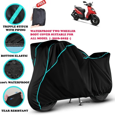 OliverX Waterproof Two Wheeler Cover for Aprilia(Storm 125, Black)