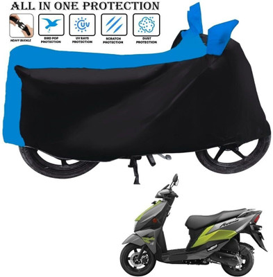 AutoGalaxy Waterproof Two Wheeler Cover for Suzuki(Avenis 125, Black, Blue)