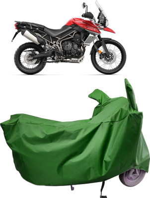 Amexride Two Wheeler Cover for Triumph(Tiger 800 XCA, Maroon)
