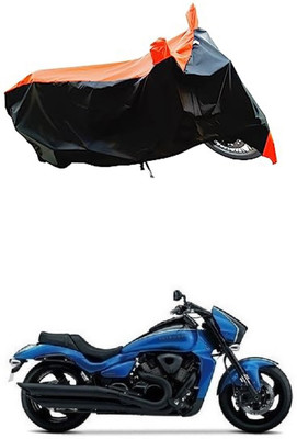 VESMEI Two Wheeler Cover for Suzuki(Intruder M1800R, Orange)