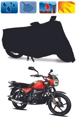 Mdstar Waterproof Two Wheeler Cover for Bajaj(CT110, Black)
