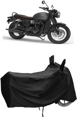 Autoprime Two Wheeler Cover for Triumph(Bonneville T120 Black BS6, Black)