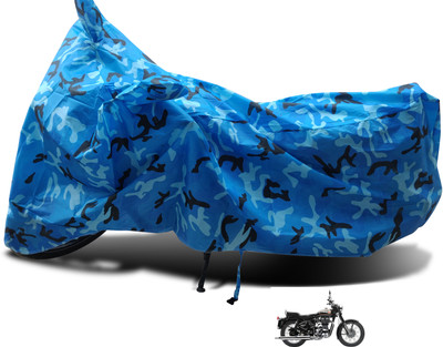Euro Care Waterproof Two Wheeler Cover for Royal Enfield(Bullet 350, Blue)