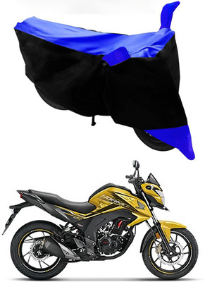 Furious3D Two Wheeler Cover for Honda(CB Hornet 160R, Blue, Black)