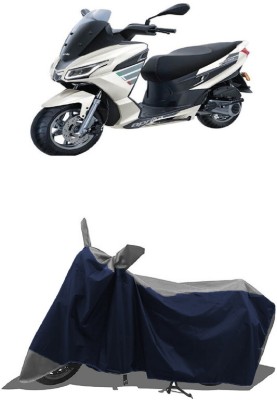 SUGASHRI Waterproof Two Wheeler Cover for Aprilia(SXR 160, Grey, Blue)