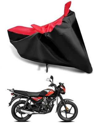 KEDIT Two Wheeler Cover for Bajaj(CT110, Red, Black)