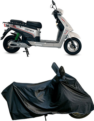 Autofly Waterproof Two Wheeler Cover for Hero(Electric NYX e5, Black)
