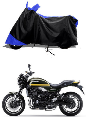 GROFATIK Two Wheeler Cover for Kawasaki(Z900 RS Cafe Racer, Blue)