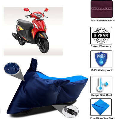 MISSION COLLECTION Waterproof Two Wheeler Cover for Hero(Pleasure, Blue)
