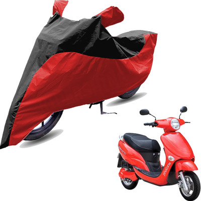 RiderShine Two Wheeler Cover for Hero(Electric Photon, Red, Black)