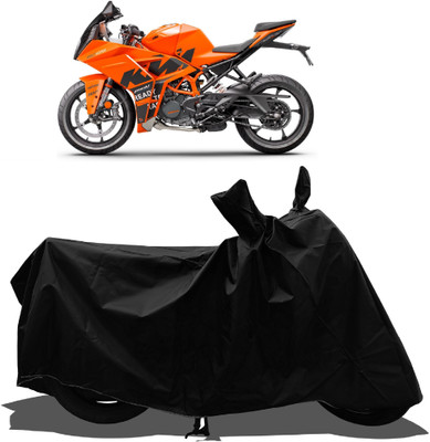 Tricway Waterproof Two Wheeler Cover for KTM(RC 125 BS6, Black)
