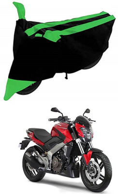 Mdstar Waterproof Two Wheeler Cover for Bajaj(Pulsar 250, Green, Black)