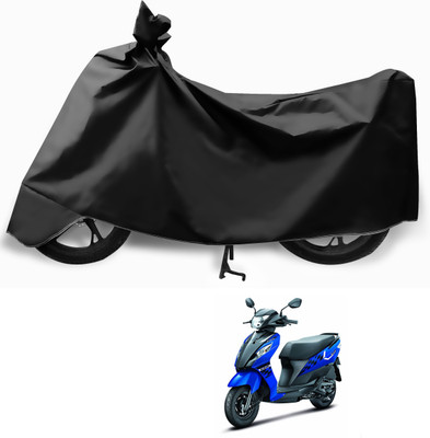 Euro Care Waterproof Two Wheeler Cover for Suzuki(Let's, Black)