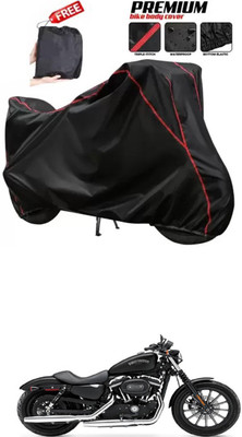 DeepShakshi AUTOMOTIVE Two Wheeler Cover for Harley Davidson(Iron 883, Black)