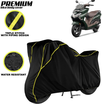 kerwa Waterproof Two Wheeler Cover for Suzuki(Burgman Street, Black, Yellow)