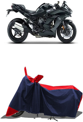 SUGASHRI Waterproof Two Wheeler Cover for Kawasaki(Ninja H2 BS6, Red, Blue)