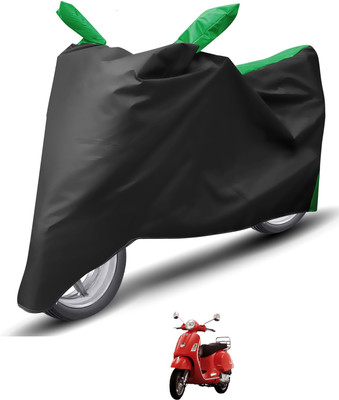 Caronix Waterproof Two Wheeler Cover for Vespa(Vespa LX, Green)