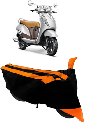 DeepShakshi AUTOMOTIVE Waterproof Two Wheeler Cover for Suzuki(Access SE, Orange)