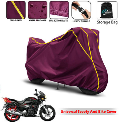AUTOBIRSA Two Wheeler Cover for Hero(CBZ Extreme, Maroon)