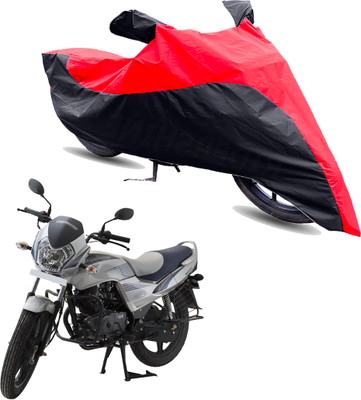 Motodreka Two Wheeler Cover for LML(Freedom, Red, Black)