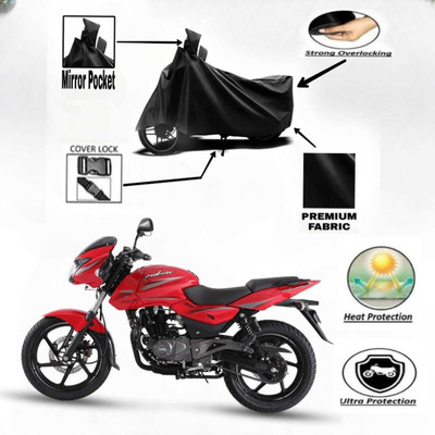 DeepShakshi AUTOMOTIVE Waterproof Two Wheeler Cover for Bajaj(Pulsar 125, Black)