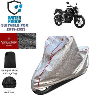 PAGORA Waterproof Two Wheeler Cover for Yamaha(FZ FI, Silver)