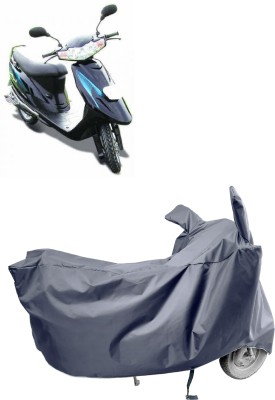 Amexride Two Wheeler Cover for TVS(Teenz, Grey)