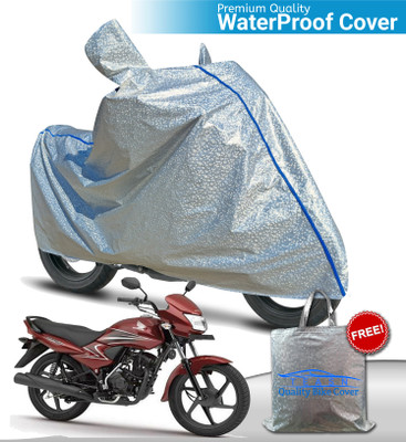 TEASN Waterproof Two Wheeler Cover for Honda(Dream Yuga, Silver)