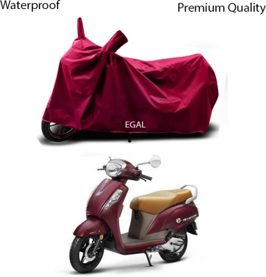 EGAL Waterproof Two Wheeler Cover for Suzuki(BS6, Maroon)