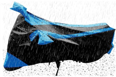 APNEK Waterproof Two Wheeler Cover for Hero(Passion Pro i3S, Black, Blue)