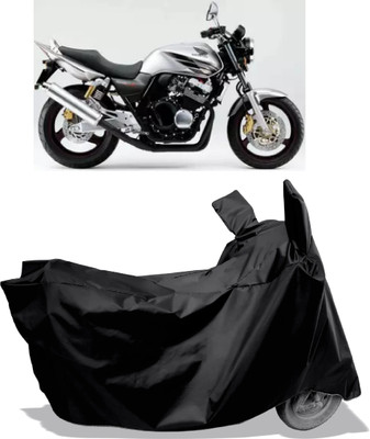 Amexride Two Wheeler Cover for Honda(CB 400, Black)