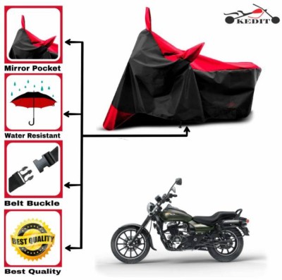 LIFE TO HUB Two Wheeler Cover for Hero, Honda, Bajaj, Ather, TVS, Yamaha(Glamour Programmed FI, Black, Red)